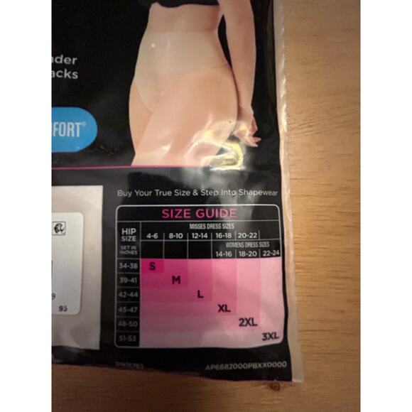 New Women’s Maidenform Flexees Shapes Thong Panties Beige size XL - Picture 4 of 4